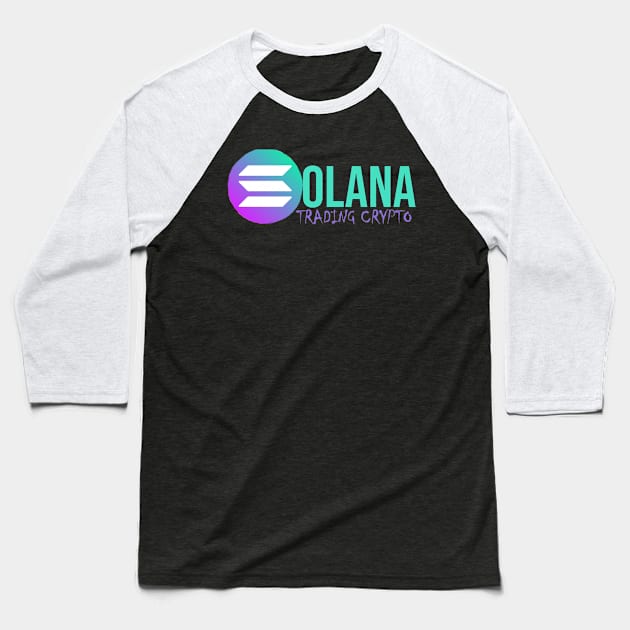 Solana Crypto Baseball T-Shirt by Proway Design